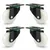 Heavy Duty 50 MM / 2 Inch Pack Of 4 Swivel Type Plain Bore PP Caster Wheel