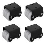 Premium Quality Radius Flat Sixer Plate Type Caster Wheel PPCP Material With 38 mm Height