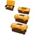 INGCO PBX 14-17-20 Inch PP Plastic Tool Organizer Boxes Set with Trays Buckles for Workshop Storage PBXK0301