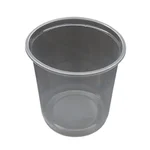 1000ml Transparent Round Plastic Container Without Lid for Rasgulla Packaging