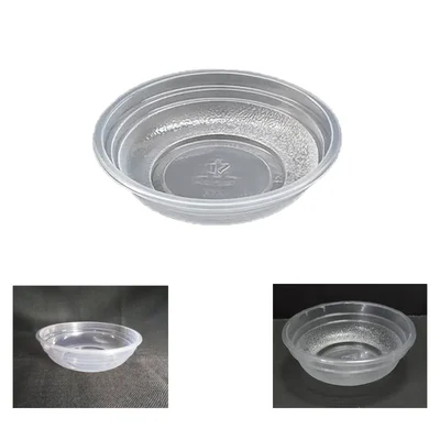 123x15mm Top Seal Transparent Round Plastic Containers for Fast Food Serving, Delivery(Pack-50 Pcs )