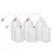 Bello Pack of 6 Pcs Polypropylene Wash Bottle with Screw Cap For Dispensing Liquid