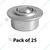Premium Quality 20 Kg Ball Transfer Caster Wheel(Pack-25 pcs)