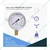 Pranjal 2 inch Pressure Gauge Glycerin Liquid Filled Stainless Steel Case For Pneumatic, Pump