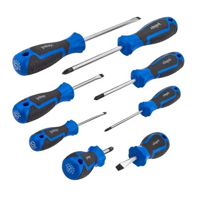 SCHEPPACH 8 Piece Precision Screwdriver Set, Durable, Ergonomic, Magnetic Tips for Home & Pros (Sch-7008E)
