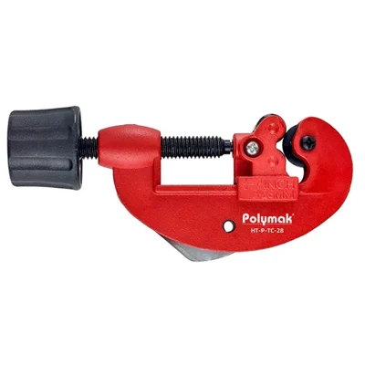 Polymak HT-P-TC-28 3-28mm Pipe Tube Cutter Precision Adjustable Manual Cutting Tool for Copper Aluminium Tubes
