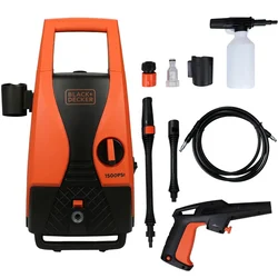 Black & Decker 105 Bar High Pressure Washer 1400W, 7.1 L/Min Flow Rate (PW1450TD)