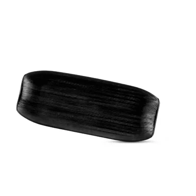 Premium 11 Inch Black Melamine Texas Linear Serving Platter(Pack of 2)