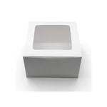 Premium 8 x 8 x 4 inch 300GSM, 1/2 Kg Cake Box for Cake Shops, Cafes, and Takeaway Orders