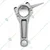 Premium Connecting Rod Assembly (0.50) For 4 Stroke 7 HP (170F) Petrol Power Tiller / Cultivator, E12857630