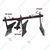 Heavy Duty Adjustable 3 Row Premium Plough For 7 HP to 12 HP Petrol & Diesel Power Tiller