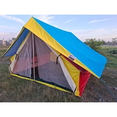 Premium Quality 10 x 10 feet Lightweight Waterproof & UV Protected Canvas Camping Tent