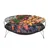 NE GRILLS Premium Quality 14 inch Round Charcoal Barbeque Grill With 4 Skewers