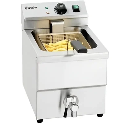 Premium Quality 16 Litre Stainless Steel Deep Fryer with Thermostat & Drain Pump, 5Kw
