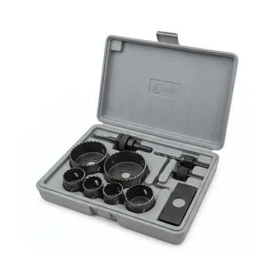 Premium Quality 16-Piece Carbon Steel Hole Saw Drill Bit Set (19mm-127mm) for Wood & Plastic