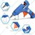 Premium Quality 20W Mini Hot Melt Glue Gun, with Free Tester Tweezer & Utility Knife and 15 Glue Sticks