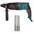 Premium Quality 26 mm 1200 W Rotary Hammer Drill, 1350 RPM With Reverse/Forward Function With Accessories