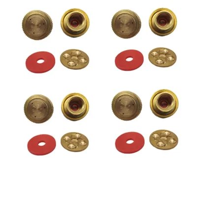 Premium Quality 3-4 Hole Full Brass Nozzle for Agriculture Sprayers | Ideal For Agricultural Spraying (Pack Of 4)