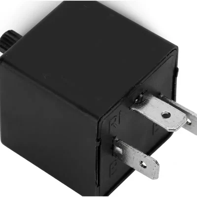 Premium Quality 12V 3-Pin Flasher Relay for Turn Signal Hyper Flash Fix Universal Automotive Module (pack of 2)