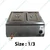 Premium 2 Pot 6 Litres 1/3 Electric Operated Bain Marie with 6 inches Depth