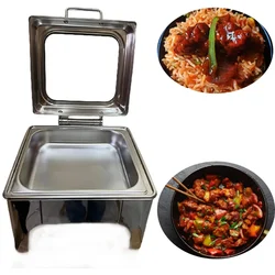 Premium Quality Buffet Chafing Dish with Electric Based and Glass Lid , 5 Liter Capacity