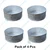 High Quality (Pack of 4) Aluminum 11 inch Round Shape Industrial Grade Cake Moulds for Professional Bakery Use
