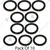 Premium Quality Coupling Gasket 2" 168F/170F for Water Pumps | Durable Rubber Seal Ring for Pipe Connections (Pack of 10)