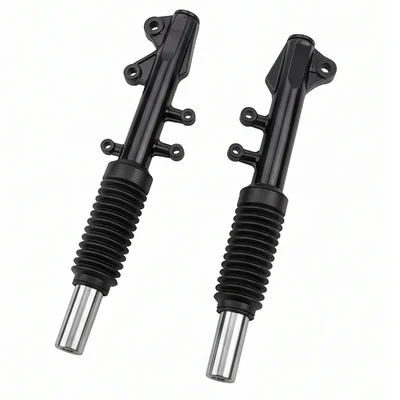 Premium Quality Heavy-Duty Front Shocker Set - Drum LH & RH (Set of 2) | Bike Suspension | Oil Damped
