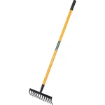 Falcon FRWH-12 Garden Rake with Steel Handle for Easy Soil Leveling & Cleaning