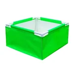 Gardeco 360 GSM UV Treated Premium Quality 24 x 24 x 24 inch Square Type HDPE Grow Bag with PVC Pipes