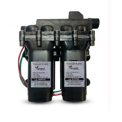 Growell 500 PSI Dual Jumbo Motor 12V DC 40 LPM Agricultural Sprayer Pump, Double Head Diaphragm