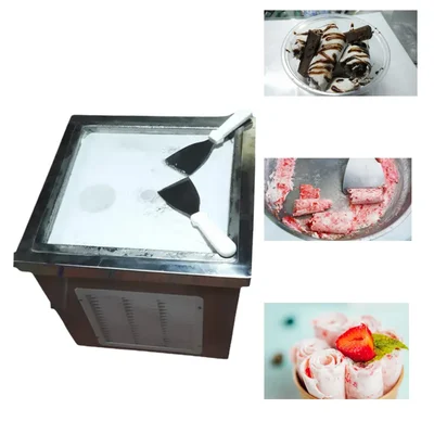 Premium quality 14X14 inch Electric Table Top Tawa Ice cream machine