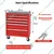 Premium Quality 749 x 520 x 775 mm 5 Compartment Tool Trolley