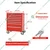 Premium Quality 665 x 465 x 1005 mm 7 Compartment Tool Trolley