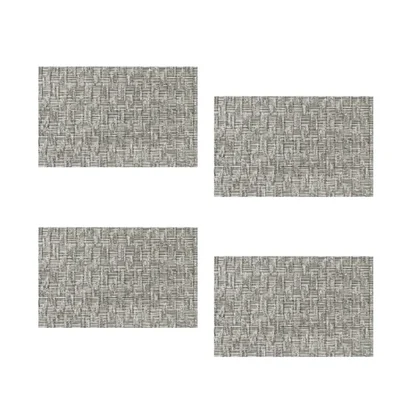 (Grass 2) 45 X 30 cm Polyvinyl Chloride (PVC) Rectangular Table Mat for Restaurants Purposes, Hotels & Fine Dining(Pack-4 Pcs)