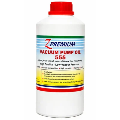 Z Premium 555 Rotary Vane Vacuum Pump Oil 1L 5L 10L 20L with Low Vapour Pressure(Capacity-1 L)