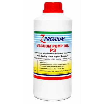 Z Premium P3 1L 5L 20L Rotary Vane Vacuum Pump Oil Low Vapour Pressure Lubricant(Capacity-1 L)