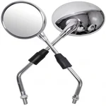 Premium Quality 8mm Thread Chrome Side Mirror For EV Electric Scooters Anti-Rust Convex Glass Retro