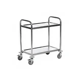 Vinayak Machines Premium Quality 2 Tier Stainless Steel Service/Bar Trolley on Wheels