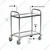 Vinayak Machines Premium Quality 2 Tier Stainless Steel Service/Bar Trolley on Wheels