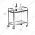 Vinayak Machines Premium Quality 2 Tier Stainless Steel Service/Bar Trolley on Wheels