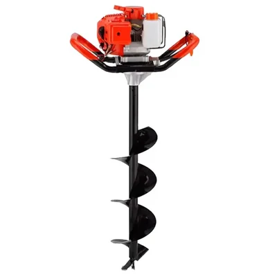 Gramstrong 52-cc 2-stroke Earth Auger / Post hole digger Engine with 203.2 mm (8 inch) Drill Bit | Free Accessories