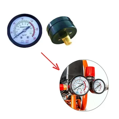 Big Size Pressure Gauge PVC for 24/25 Liter Oil Type Air Compressor