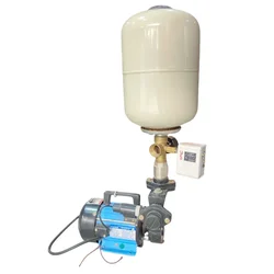 Heavy Duty 0.5Hp 1Ph Copper Winding Water Pressure Booster Pump With 8L Tank, 38m Head for 2 Bathrooms- 1 Year Warranty