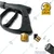 Lion Stainless Steel Gun For High Pressure Washer With Safety Lock M22-(Black)Foam Lance Compatible