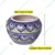 Ecofynd Designer Ceramic Planter Pot with Printed Leaf-like Motifs | Used for Home and Garden Decoration 