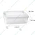 High Quality Plastic Container 37.8X30.7X19.7 cm, Pack of 12