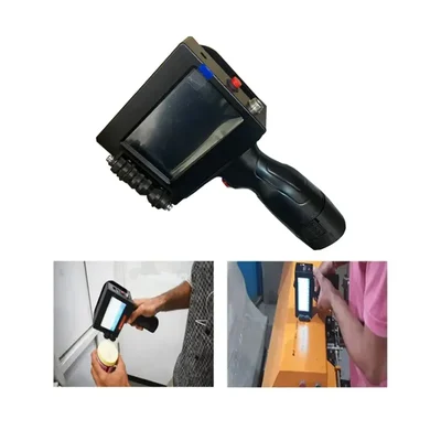 12.7mm Plastic Body Logo and Barcode Printing Machine with Water Based Cartridge