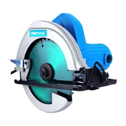 Prithvi 185 mm 1020 W Circular Saw for Wood Cutting, 5000 RPM (P502)