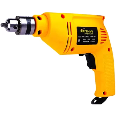 Prithvi Premium 10 mm Electric Drill 450 W, 3000 RPM (PPR10)